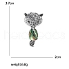 Retro Creative Abalone Shell Fox Brooch PW-WG1704E-01-5