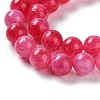 Dyed Natural Malaysia Jade Beads Strands G-G021-02B-08-3
