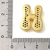 Rack Plating Brass Micro Pave Clear Cubic Zirconia Perdants KK-C067-11G-H-3