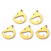 PVD Vacuum Plating 201 Stainless Steel Pendants STAS-N092-49G-1