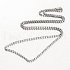 Tarnish Resistant Stainless Steel Ball Chains Necklace NJEW-JN01427-01-2