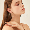 Beebeecraft 2 Pairs 925 Sterling Silver Ear Studs EJEW-BBC0001-46G-5