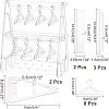Acrylic Earring Display Stands EDIS-WH0030-01-2