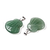 Natural Green Aventurine Pendants G-T138-208E-2