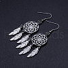 Tarnish Resistant 201 Stainless Steel Chandelier Earrings STAS-S105-JN361-1-2
