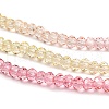 Transparent Painted Glass Beads Strands X1-DGLA-A034-T2mm-A09-4