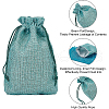 Burlap Packing Pouches Drawstring Bags ABAG-BC0001-17-4