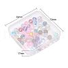 50Pcs 10 Colors Synthetic Moonstone Beads Strands G-YW0001-08-5