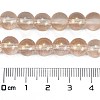 Frosted Transparent Glass Bead Strands X1-GLAA-P065-8mm-05-3