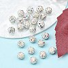 Polymer Clay Rhinestone Beads RB-H284-6MM-Half-RB-4