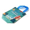 Summer Theme Printed Non-Woven Reusable Folding Gift Bags with Handle ABAG-F009-B02-2