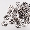 6-Petal Filigree Flower Tibetan Silver Bead Caps X-AA0502-NF-3