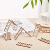 Ladder Unfinished Wooden Ornaments WOOD-WH0100-31-6