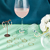 Unicraftale 60Pcs 2 Styles Brass Hoop Earrings Findings KK-UN0002-43-2