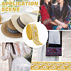 FINGERINSPIRE 10 Yards Ethnic Style Embroidery Polyester Ribbons OCOR-FG0002-24B-6