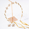 Starfish Alloy Crystal Rhinestone Hairband & Stud Earrings Sets FS-WGF7E24-01-2