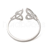 304 Stainless Steel Open Cuff Ring RJEW-Z026-06P-3