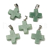 Natural Green Aventurine Pendants G-Z067-06P-05-2