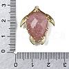 Natural Strawberry Quartz Pendants G-U019-02G-06-3