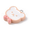 Opaque Resin Pendants RESI-D064-03P-02-2