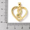 Brass Micro Pave Cubic Zirconia Pendants KK-P292-19G-01-3