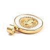Brass Enamel Pendants KK-P209-02G-07-RS-3
