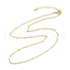 Brass Oval Link Chain Necklaces NJEW-A042-08G-2