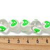 Transparent Glass with Enamel  Beads GLAA-N0028-04A-3