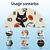 MDF Printed Wall Clock HJEW-WH0058-034-3