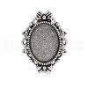 Vintage Adjustable Iron Finger Ring Components Alloy Cabochon Bezel Settings PALLOY-Q300-10AS-NR-1