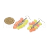 Heart Transparent Acrylic Dangle Earrings EJEW-JE06365-04-4
