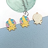 Alloy Enamel Puppy Pendants PW-WG22495-04-1