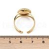 Oval 304 Stainless Steel Cuff Ring Components STAS-A191-10G-3