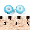 Opaque Spray Painted Glass Beads GLAA-G118-01C-3