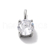 925 Sterling Silver with Cubic Zirconia Charms STER-Q004-04P-1
