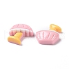 Cute Opaque Resin Cabochons RESI-L037-11-4