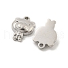 Non-Tarnish 304 Stainless Steel Pendants STAS-P356-25P-2