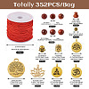 DIY Mala Bead Bracelet Making Kit DIY-TA0004-17-14