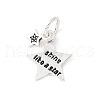 S925 Sterling Silver Pendant STER-H115-04A-S-1