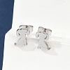 Tarnish Resistant 304 Stainless Steel Puppy Stud Earrings EJEW-F227-05P-4