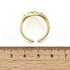 Brass Cuff Rings for Women RJEW-G347-14G-5