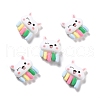 Opaque Resin Cabochons RESI-C012-07-1