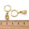 Brass Cubic Zirconia Hoop Earrings EJEW-Q015-02G-4