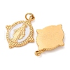 304 Stainless Steel Enamel Pendants STAS-U061-19G-02-2