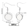 SUNNYCLUE 20Pcs 304 Stainless Steel Earring Hooks STAS-SC0003-87-2