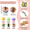 30Pcs 5 Colors Opaque Acrylic Beads MACR-TA0001-46-12