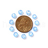 Transparent Cornflower Blue Acrylic Beads TACR-YW0001-08D-5