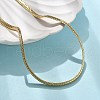 Brass Wheat Chain Necklaces for Women NJEW-U035-06G-3