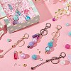   DIY Beadable Keychain Bar Making Kit DIY-PH0017-37-5