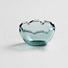 Flower Shape Transparent Miniature Glass Vase Bottles WG49445-04-1
